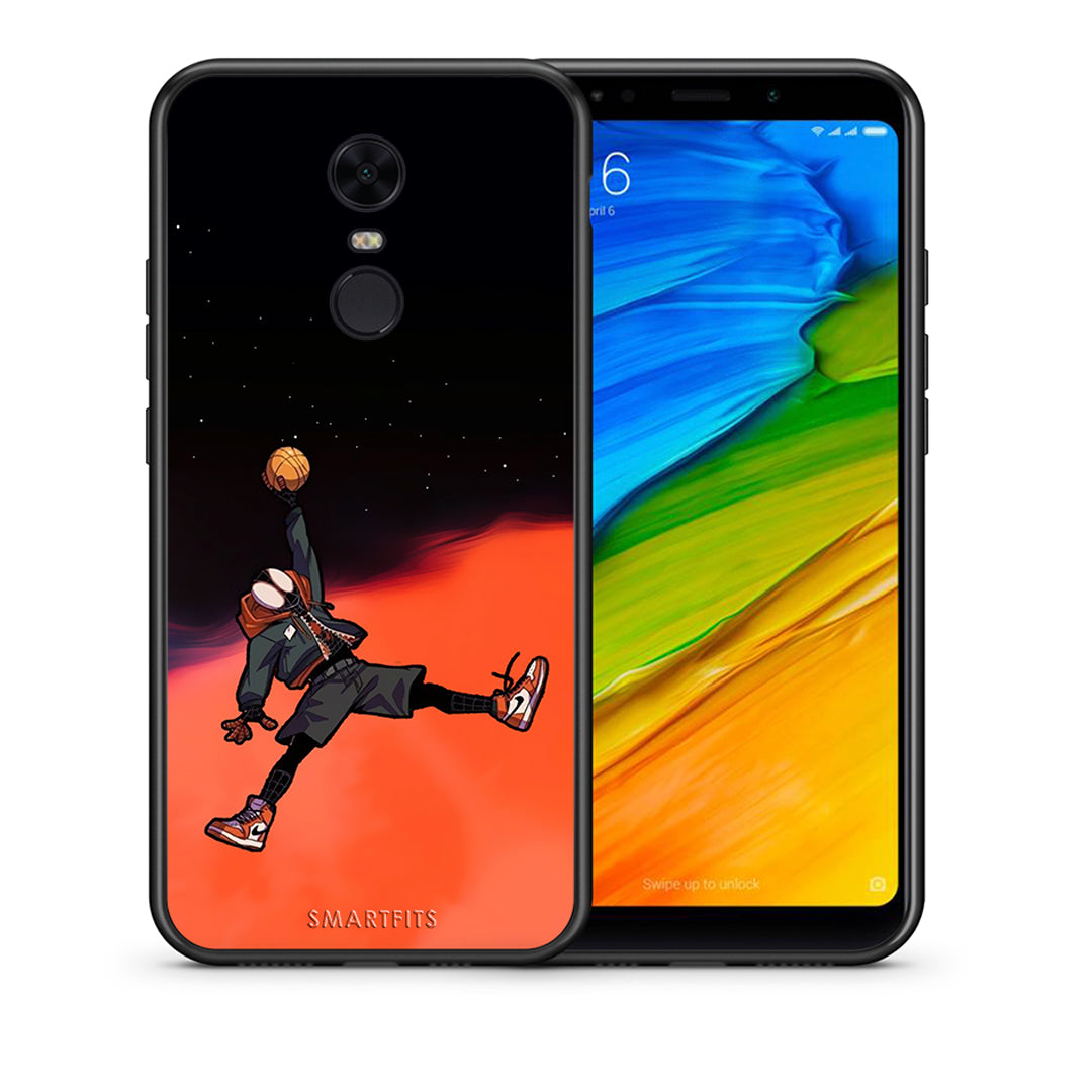 Θήκη Xiaomi Redmi 5 Plus Basketball Hero από τη Smartfits με σχέδιο στο πίσω μέρος και μαύρο περίβλημα | Xiaomi Redmi 5 Plus Basketball Hero case with colorful back and black bezels
