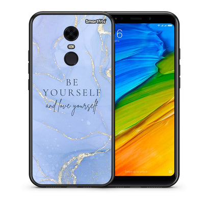 Θήκη Xiaomi Redmi 5 Plus Be Yourself από τη Smartfits με σχέδιο στο πίσω μέρος και μαύρο περίβλημα | Xiaomi Redmi 5 Plus Be Yourself case with colorful back and black bezels