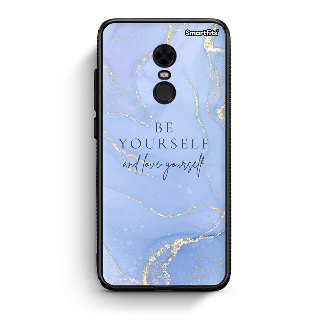 Xiaomi Redmi 5 Plus Be Yourself θήκη από τη Smartfits με σχέδιο στο πίσω μέρος και μαύρο περίβλημα | Smartphone case with colorful back and black bezels by Smartfits