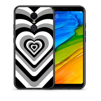 Thumbnail for Θήκη Xiaomi Redmi 5 Plus Black Hearts από τη Smartfits με σχέδιο στο πίσω μέρος και μαύρο περίβλημα | Xiaomi Redmi 5 Plus Black Hearts case with colorful back and black bezels