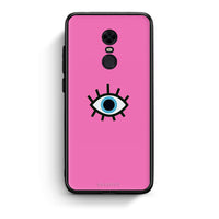 Thumbnail for Xiaomi Redmi 5 Plus Blue Eye Pink θήκη από τη Smartfits με σχέδιο στο πίσω μέρος και μαύρο περίβλημα | Smartphone case with colorful back and black bezels by Smartfits