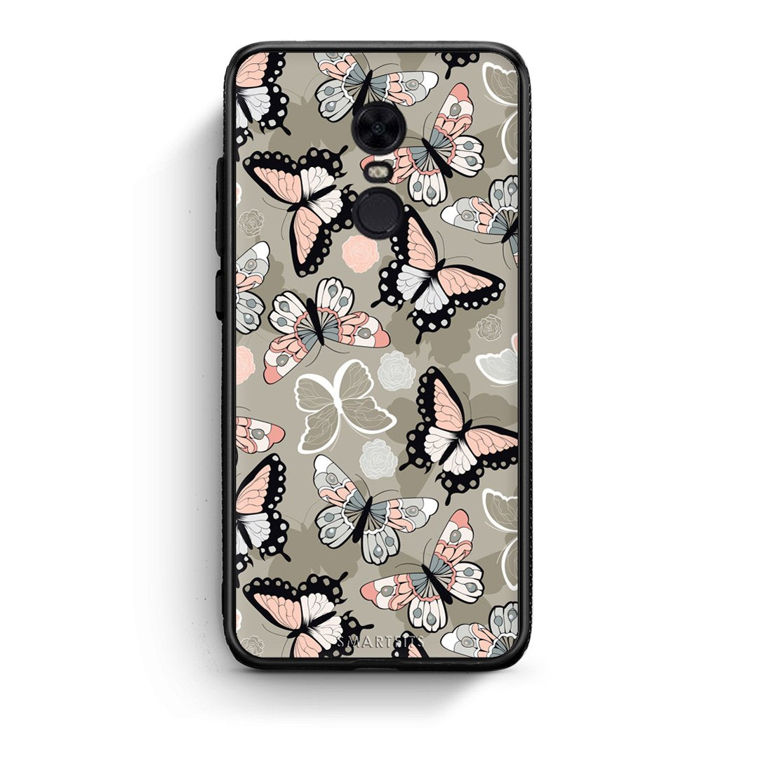 135 - Xiaomi Redmi 5 Plus  Butterflies Boho case, cover, bumper