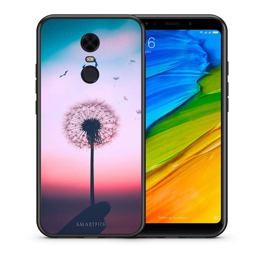 Θήκη Xiaomi Redmi 5 Plus Wish Boho από τη Smartfits με σχέδιο στο πίσω μέρος και μαύρο περίβλημα | Xiaomi Redmi 5 Plus Wish Boho case with colorful back and black bezels