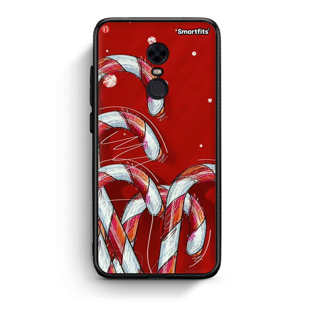 Xiaomi Redmi 5 Plus Candy Cane θήκη από τη Smartfits με σχέδιο στο πίσω μέρος και μαύρο περίβλημα | Smartphone case with colorful back and black bezels by Smartfits