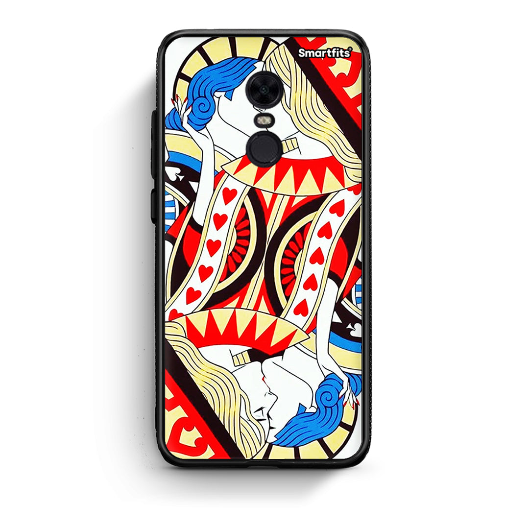 Xiaomi Redmi 5 Plus Card Love θήκη από τη Smartfits με σχέδιο στο πίσω μέρος και μαύρο περίβλημα | Smartphone case with colorful back and black bezels by Smartfits
