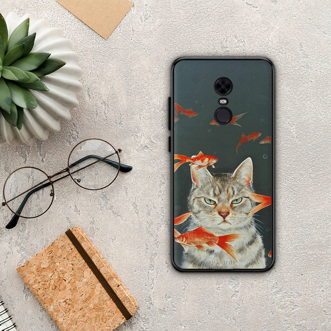 Cat Goldfish - Xiaomi Redmi 5 Plus θήκη