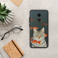 Thumbnail for Cat Goldfish - Xiaomi Redmi 5 Plus θήκη