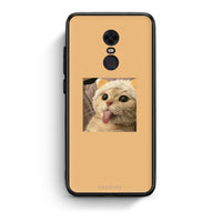 Thumbnail for Xiaomi Redmi 5 Plus Cat Tongue θήκη από τη Smartfits με σχέδιο στο πίσω μέρος και μαύρο περίβλημα | Smartphone case with colorful back and black bezels by Smartfits