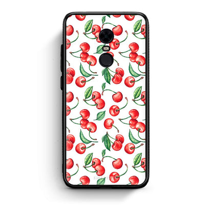 Xiaomi Redmi 5 Plus Cherry Summer θήκη από τη Smartfits με σχέδιο στο πίσω μέρος και μαύρο περίβλημα | Smartphone case with colorful back and black bezels by Smartfits