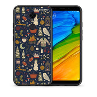 Thumbnail for Θήκη Xiaomi Redmi 5 Plus Christmas Elements από τη Smartfits με σχέδιο στο πίσω μέρος και μαύρο περίβλημα | Xiaomi Redmi 5 Plus Christmas Elements case with colorful back and black bezels