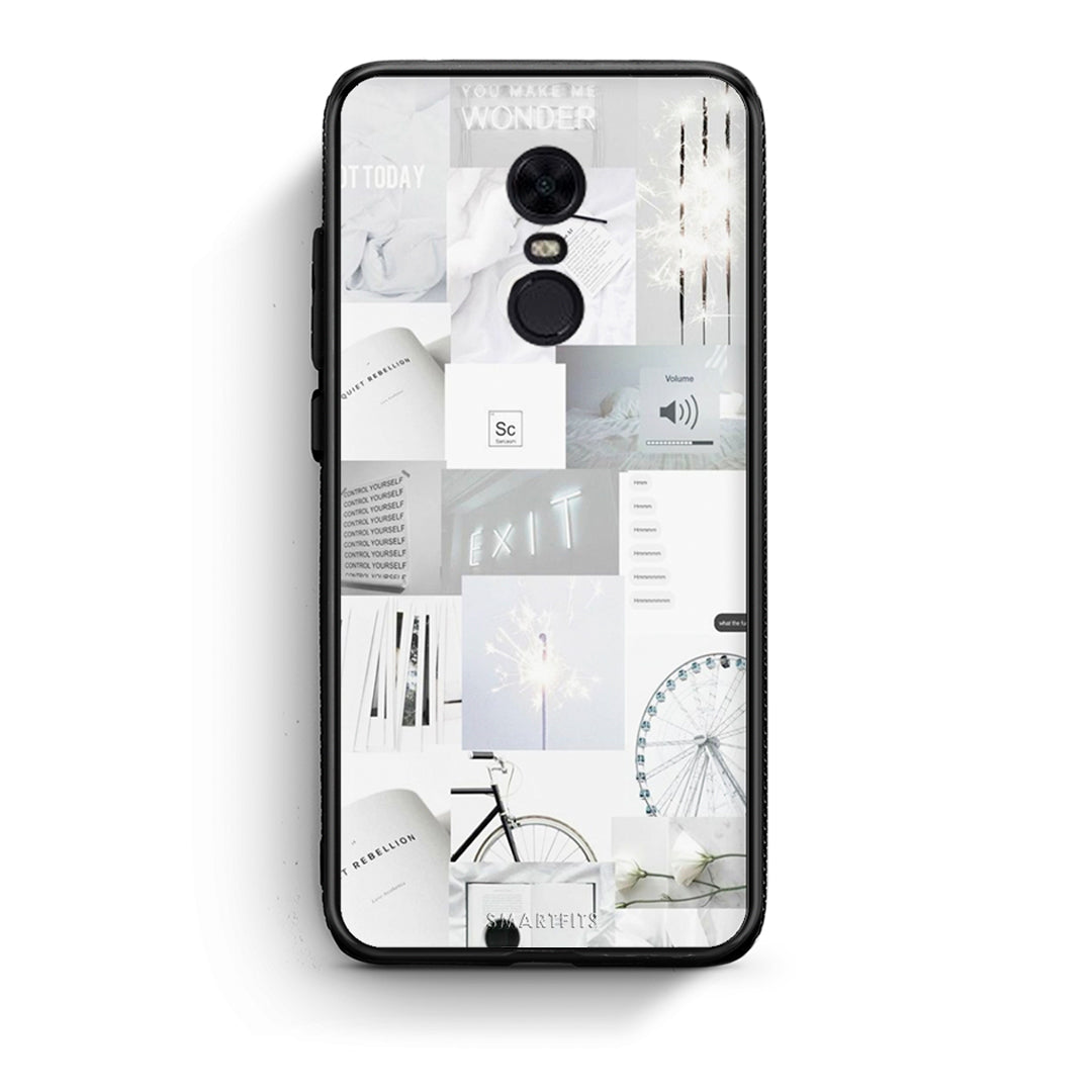 Xiaomi Redmi 5 Plus Collage Make Me Wonder Θήκη Αγίου Βαλεντίνου από τη Smartfits με σχέδιο στο πίσω μέρος και μαύρο περίβλημα | Smartphone case with colorful back and black bezels by Smartfits