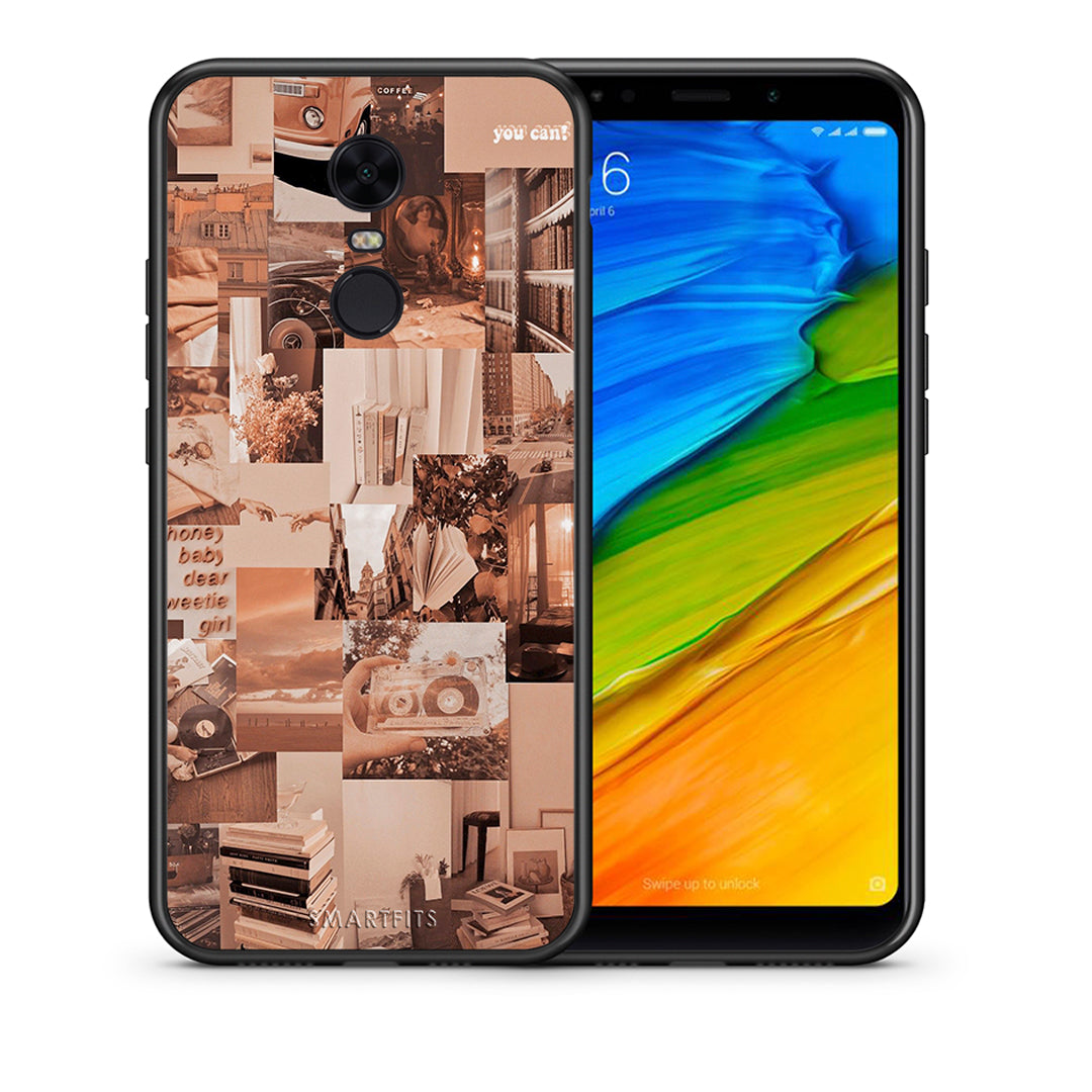Θήκη Αγίου Βαλεντίνου Xiaomi Redmi 5 Plus Collage You Can από τη Smartfits με σχέδιο στο πίσω μέρος και μαύρο περίβλημα | Xiaomi Redmi 5 Plus Collage You Can case with colorful back and black bezels