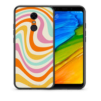 Thumbnail for Θήκη Xiaomi Redmi 5 Plus Colourful Waves από τη Smartfits με σχέδιο στο πίσω μέρος και μαύρο περίβλημα | Xiaomi Redmi 5 Plus Colourful Waves case with colorful back and black bezels