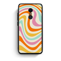 Thumbnail for Xiaomi Redmi 5 Plus Colourful Waves θήκη από τη Smartfits με σχέδιο στο πίσω μέρος και μαύρο περίβλημα | Smartphone case with colorful back and black bezels by Smartfits