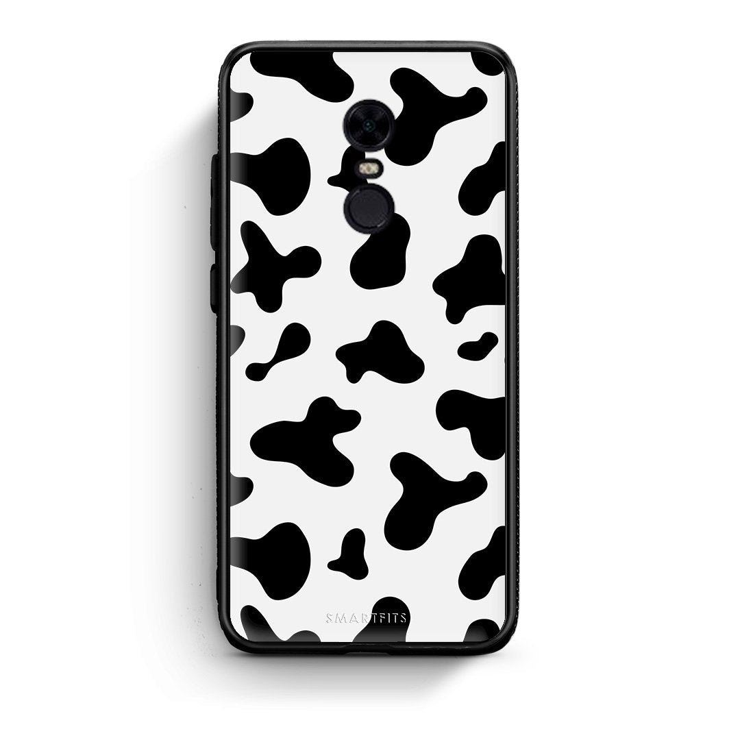 Xiaomi Redmi 5 Plus Cow Print θήκη από τη Smartfits με σχέδιο στο πίσω μέρος και μαύρο περίβλημα | Smartphone case with colorful back and black bezels by Smartfits