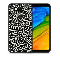 Thumbnail for Θήκη Xiaomi Redmi 5 Plus Doodle Art από τη Smartfits με σχέδιο στο πίσω μέρος και μαύρο περίβλημα | Xiaomi Redmi 5 Plus Doodle Art case with colorful back and black bezels