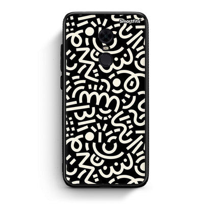 Xiaomi Redmi 5 Plus Doodle Art Θήκη από τη Smartfits με σχέδιο στο πίσω μέρος και μαύρο περίβλημα | Smartphone case with colorful back and black bezels by Smartfits