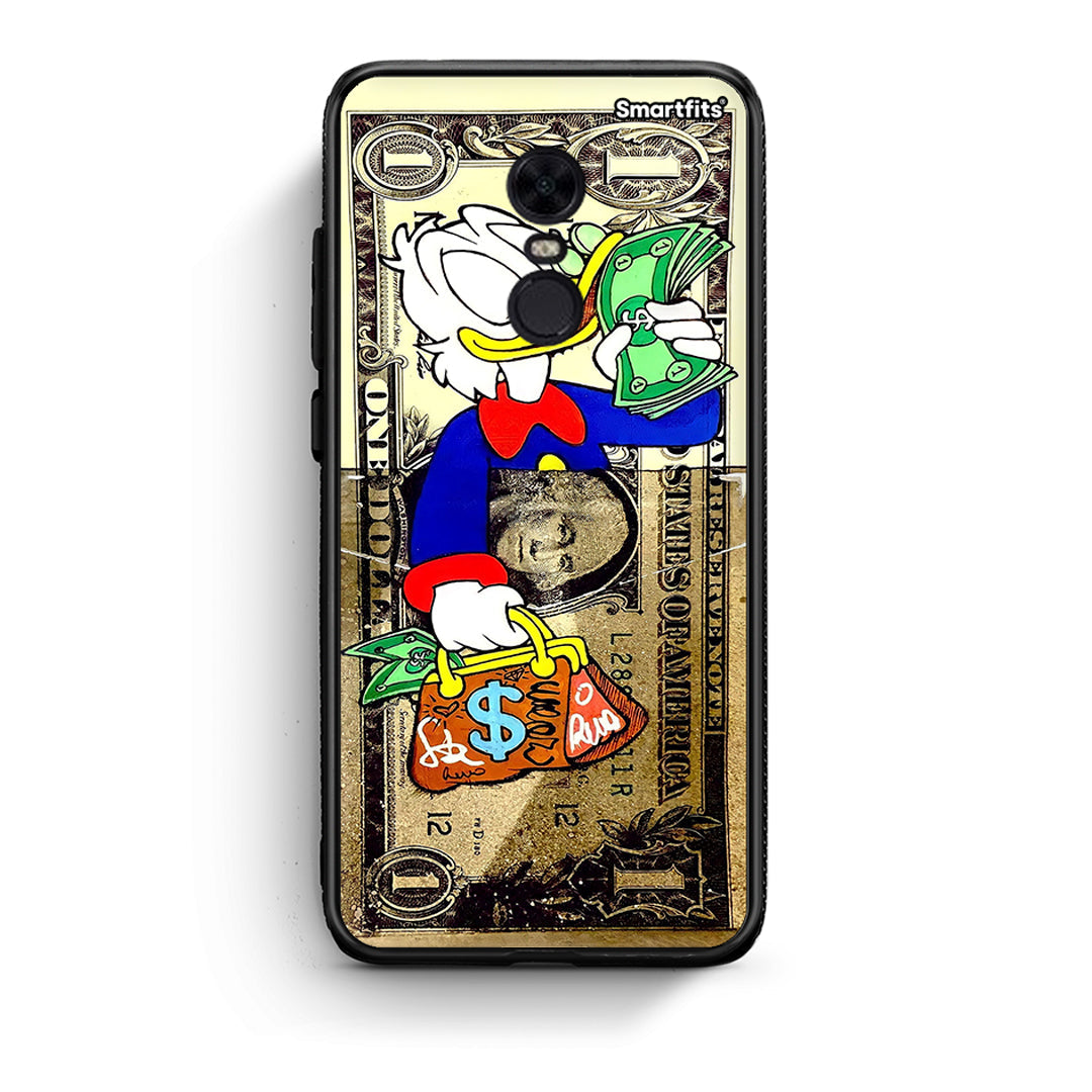 Xiaomi Redmi 5 Plus Duck Money Θήκη από τη Smartfits με σχέδιο στο πίσω μέρος και μαύρο περίβλημα | Smartphone case with colorful back and black bezels by Smartfits