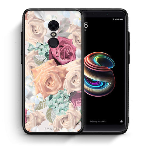 Θήκη Xiaomi Redmi 5 Plus Bouquet Floral από τη Smartfits με σχέδιο στο πίσω μέρος και μαύρο περίβλημα | Xiaomi Redmi 5 Plus Bouquet Floral case with colorful back and black bezels