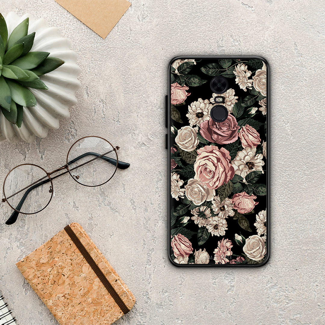 Flower Wild Roses - Xiaomi Redmi 5 Plus θήκη