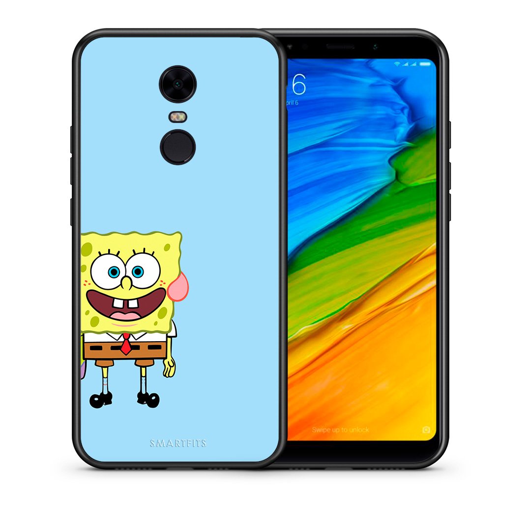 Θήκη Xiaomi Redmi 5 Plus Friends Bob από τη Smartfits με σχέδιο στο πίσω μέρος και μαύρο περίβλημα | Xiaomi Redmi 5 Plus Friends Bob case with colorful back and black bezels