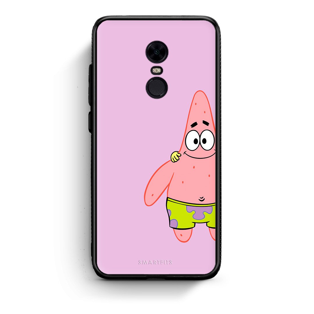 Xiaomi Redmi 5 Plus  Friends Patrick θήκη από τη Smartfits με σχέδιο στο πίσω μέρος και μαύρο περίβλημα | Smartphone case with colorful back and black bezels by Smartfits