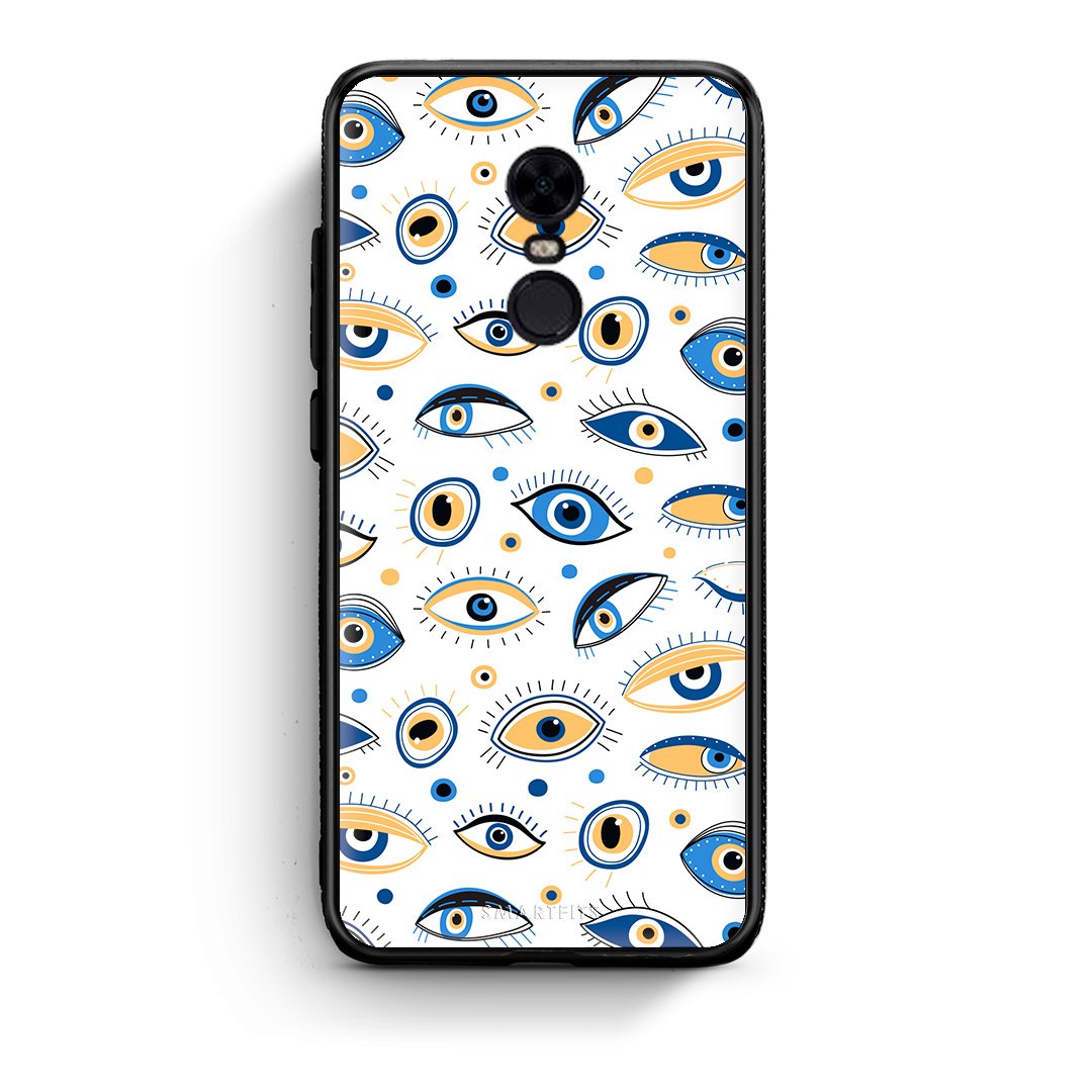 Xiaomi Redmi 5 Plus Ftou Ftou θήκη από τη Smartfits με σχέδιο στο πίσω μέρος και μαύρο περίβλημα | Smartphone case with colorful back and black bezels by Smartfits