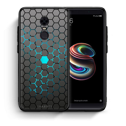 Θήκη Xiaomi Redmi 5 Plus Hexagonal Geometric από τη Smartfits με σχέδιο στο πίσω μέρος και μαύρο περίβλημα | Xiaomi Redmi 5 Plus Hexagonal Geometric case with colorful back and black bezels