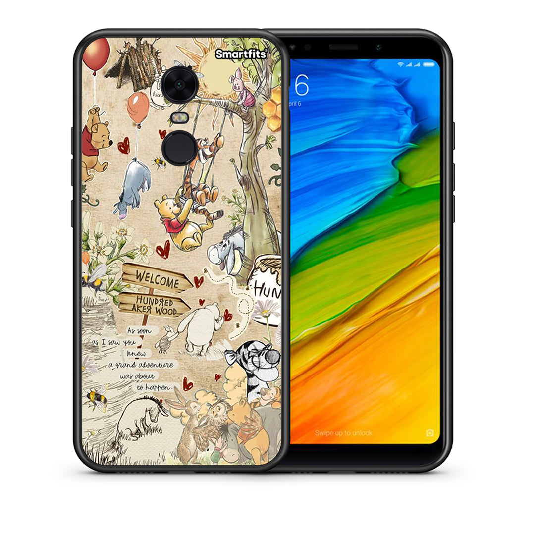 Θήκη Xiaomi Redmi 5 Plus Happy Friends από τη Smartfits με σχέδιο στο πίσω μέρος και μαύρο περίβλημα | Xiaomi Redmi 5 Plus Happy Friends case with colorful back and black bezels