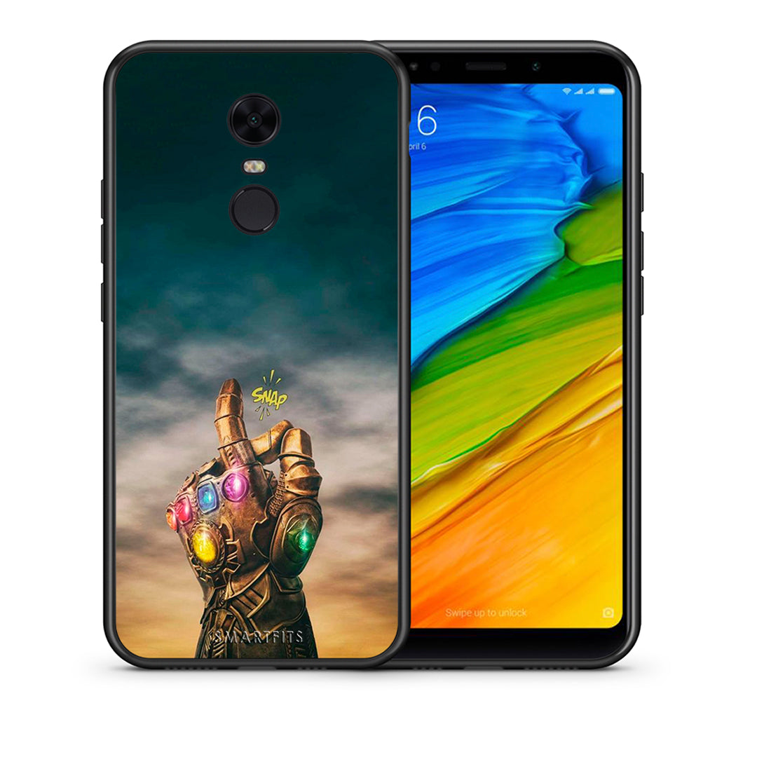Θήκη Xiaomi Redmi 5 Plus Infinity Snap από τη Smartfits με σχέδιο στο πίσω μέρος και μαύρο περίβλημα | Xiaomi Redmi 5 Plus Infinity Snap case with colorful back and black bezels