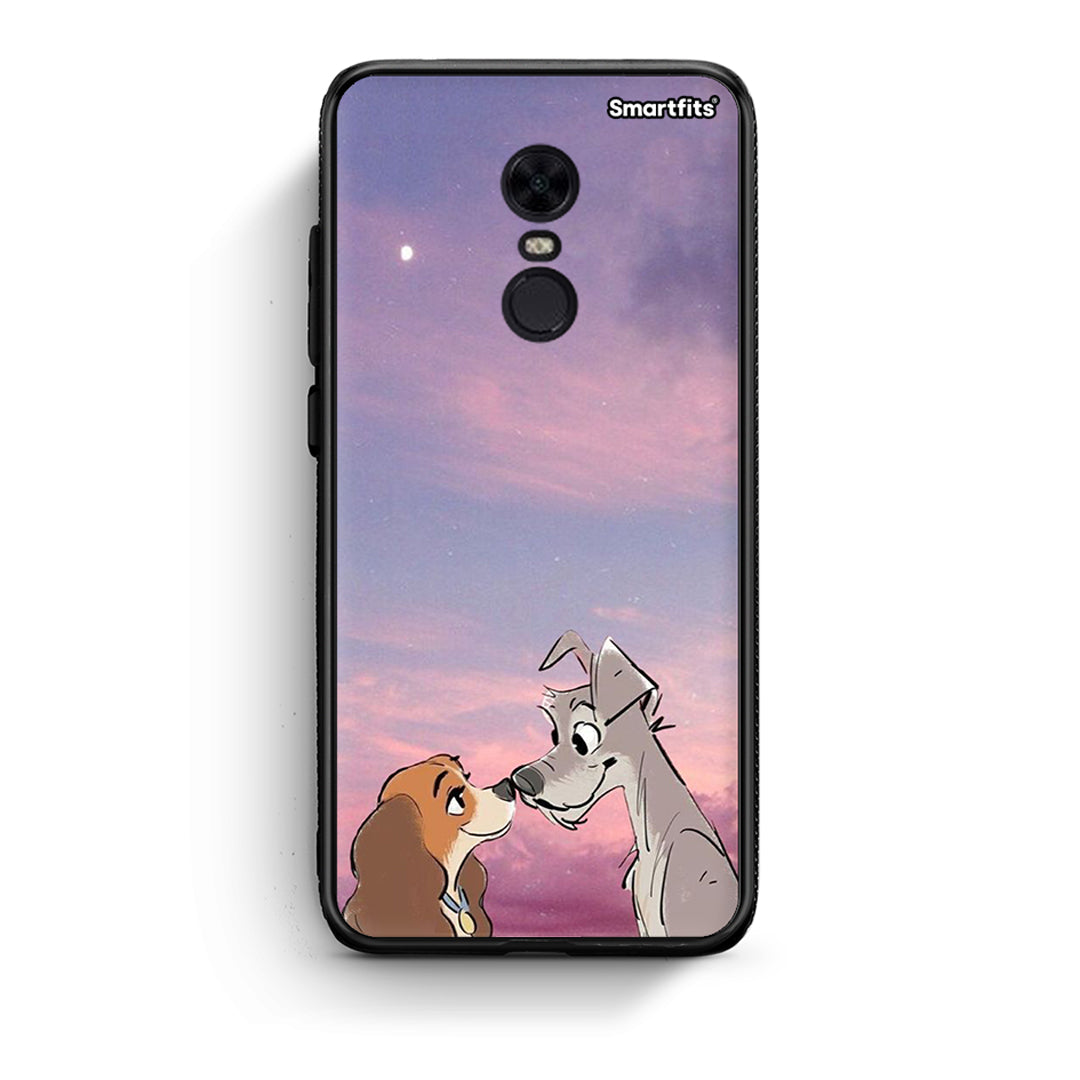 Xiaomi Redmi 5 Plus Lady And Tramp θήκη από τη Smartfits με σχέδιο στο πίσω μέρος και μαύρο περίβλημα | Smartphone case with colorful back and black bezels by Smartfits