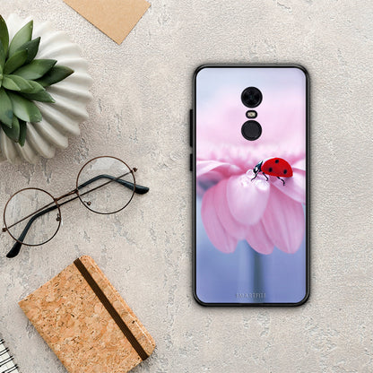 Ladybug Flower - Xiaomi Redmi 5 Plus θήκη