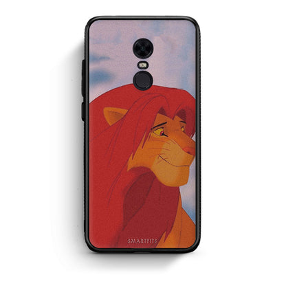 Xiaomi Redmi 5 Plus Lion Love 1 Θήκη Αγίου Βαλεντίνου από τη Smartfits με σχέδιο στο πίσω μέρος και μαύρο περίβλημα | Smartphone case with colorful back and black bezels by Smartfits