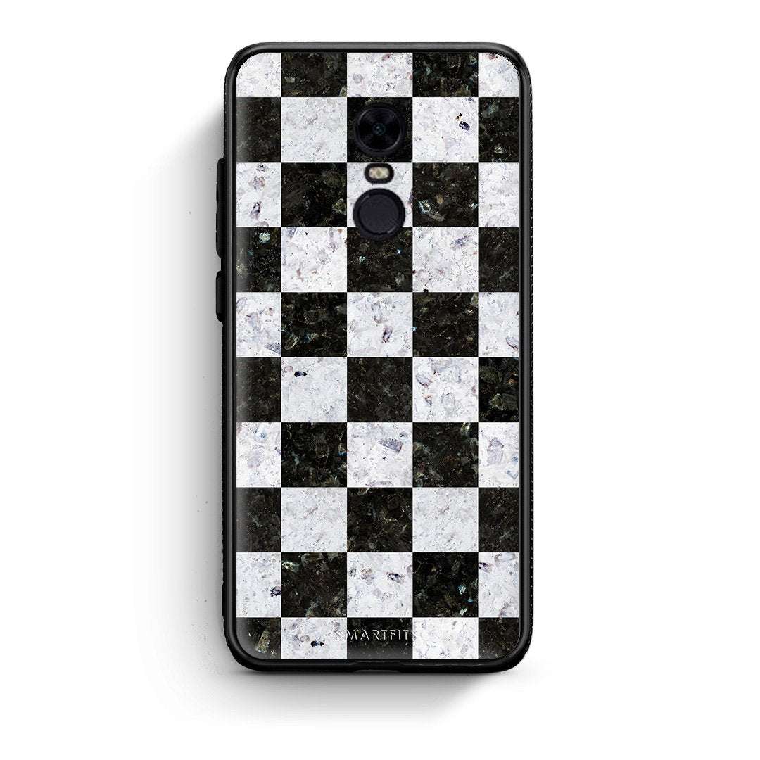 4 - Xiaomi Redmi 5 Plus Square Geometric Marble case, cover, bumper