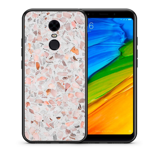 Θήκη Xiaomi Redmi 5 Plus Marble Terrazzo από τη Smartfits με σχέδιο στο πίσω μέρος και μαύρο περίβλημα | Xiaomi Redmi 5 Plus Marble Terrazzo case with colorful back and black bezels