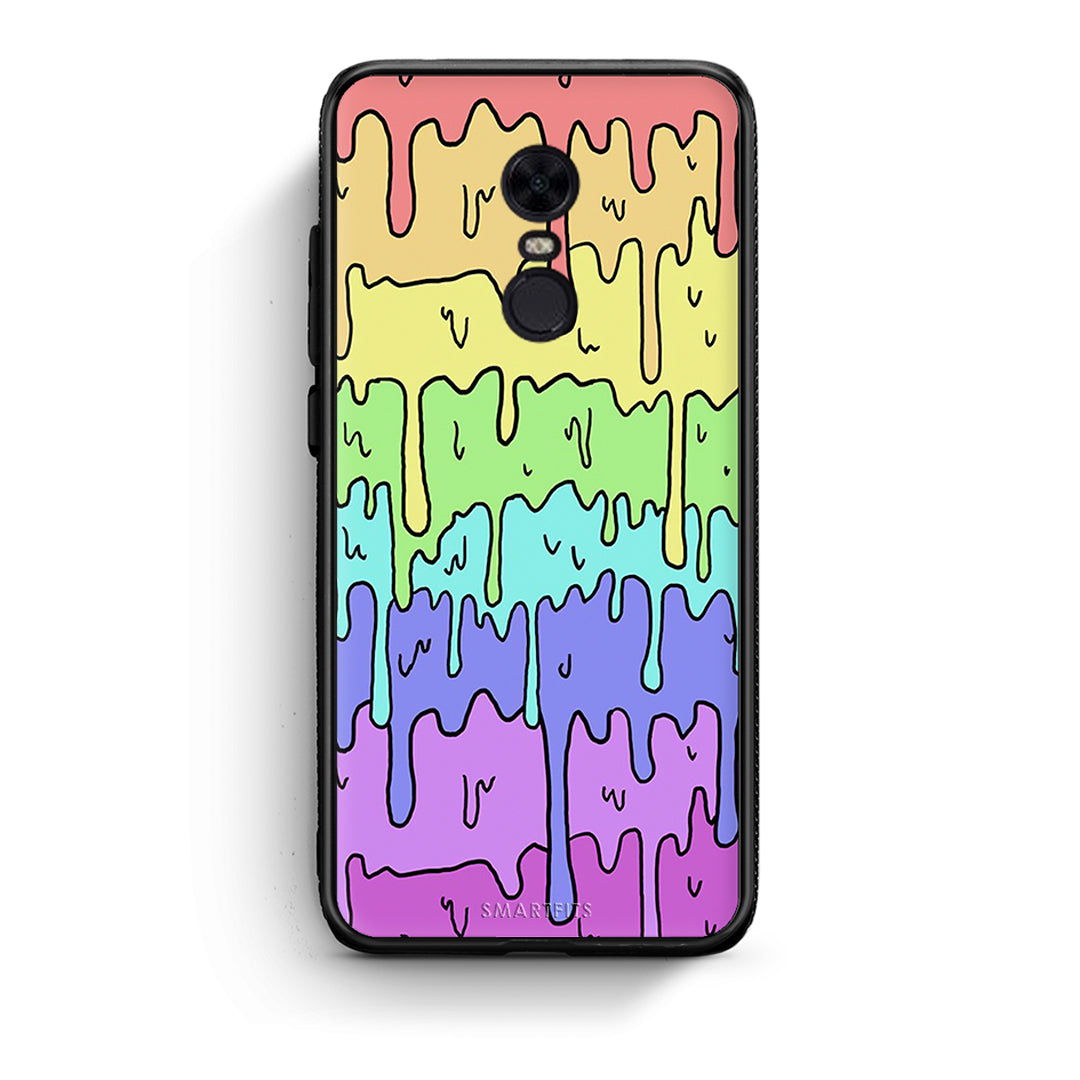 Xiaomi Redmi 5 Plus Melting Rainbow θήκη από τη Smartfits με σχέδιο στο πίσω μέρος και μαύρο περίβλημα | Smartphone case with colorful back and black bezels by Smartfits