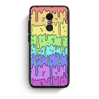 Xiaomi Redmi 5 Plus Melting Rainbow θήκη από τη Smartfits με σχέδιο στο πίσω μέρος και μαύρο περίβλημα | Smartphone case with colorful back and black bezels by Smartfits