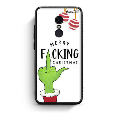 Xiaomi Redmi 5 Plus Merry F Xmas θήκη από τη Smartfits με σχέδιο στο πίσω μέρος και μαύρο περίβλημα | Smartphone case with colorful back and black bezels by Smartfits
