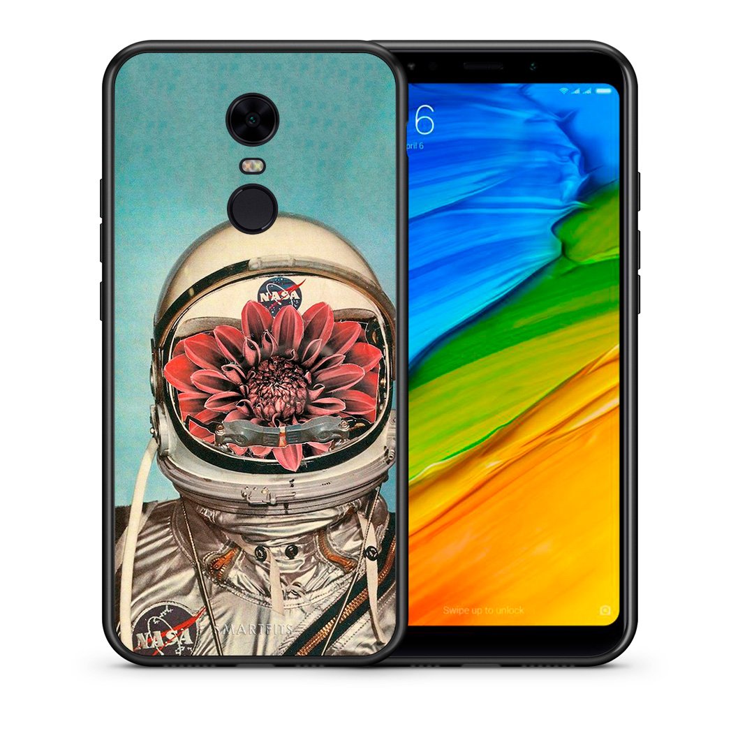 Θήκη Xiaomi Redmi 5 Plus Nasa Bloom από τη Smartfits με σχέδιο στο πίσω μέρος και μαύρο περίβλημα | Xiaomi Redmi 5 Plus Nasa Bloom case with colorful back and black bezels