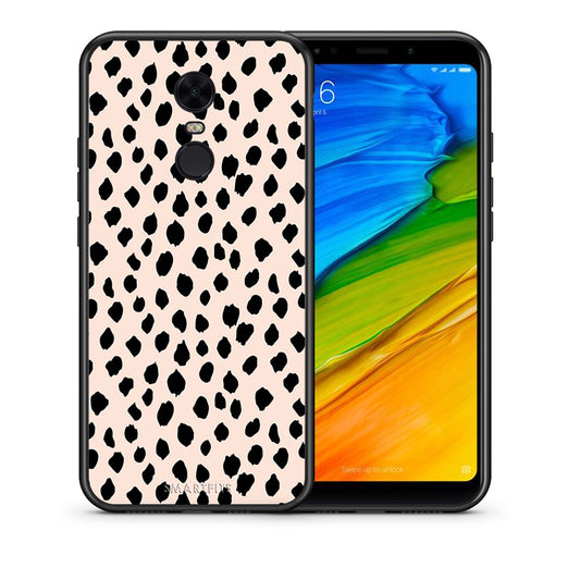 Θήκη Xiaomi Redmi 5 Plus New Polka Dots από τη Smartfits με σχέδιο στο πίσω μέρος και μαύρο περίβλημα | Xiaomi Redmi 5 Plus New Polka Dots case with colorful back and black bezels