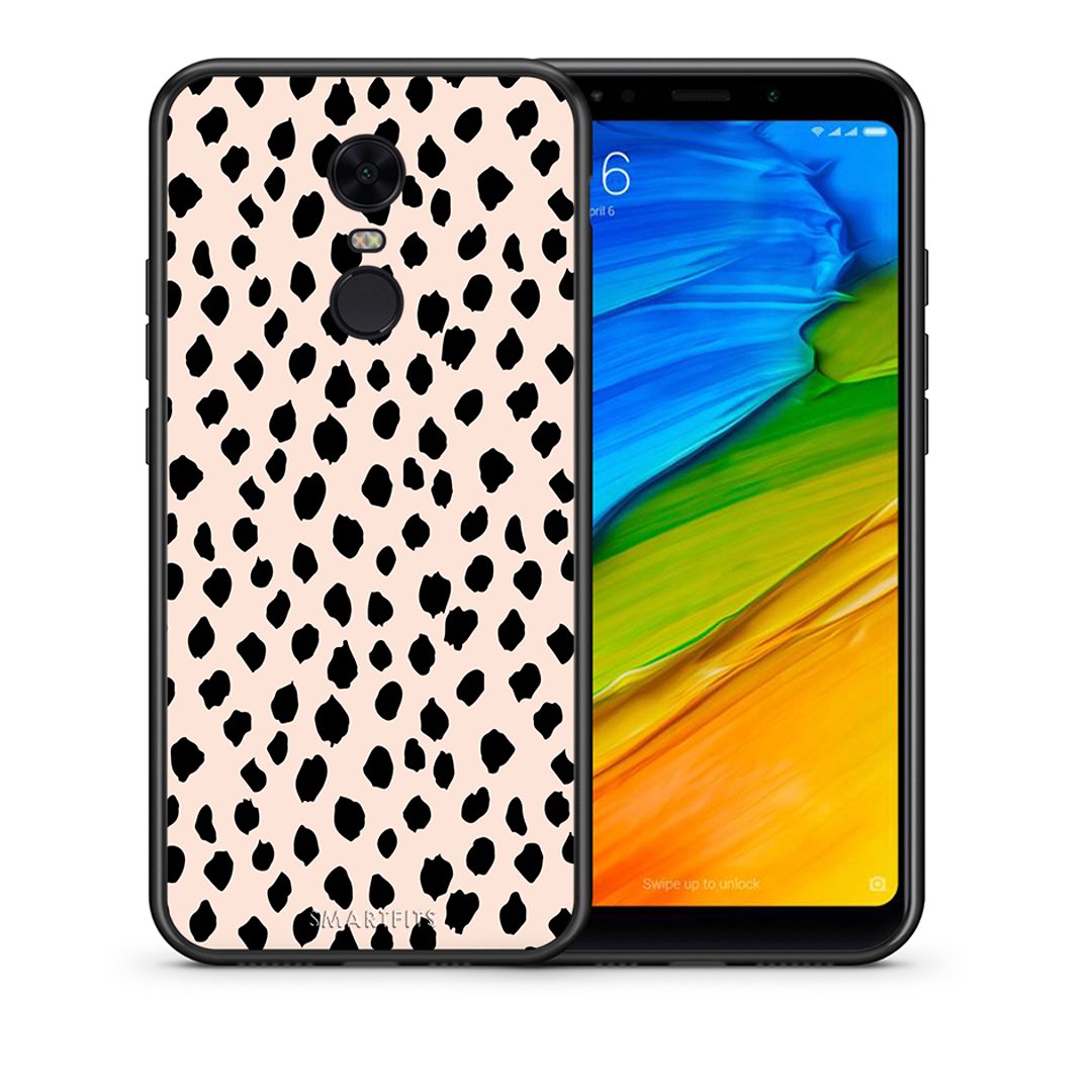 Θήκη Xiaomi Redmi 5 Plus New Polka Dots από τη Smartfits με σχέδιο στο πίσω μέρος και μαύρο περίβλημα | Xiaomi Redmi 5 Plus New Polka Dots case with colorful back and black bezels