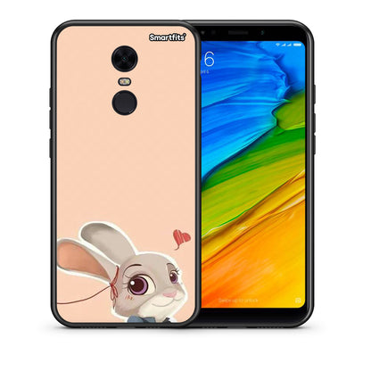 Θήκη Xiaomi Redmi 5 Plus Nick Wilde And Judy Hopps Love 2 από τη Smartfits με σχέδιο στο πίσω μέρος και μαύρο περίβλημα | Xiaomi Redmi 5 Plus Nick Wilde And Judy Hopps Love 2 case with colorful back and black bezels