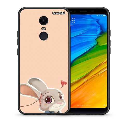 Θήκη Xiaomi Redmi 5 Plus Nick Wilde And Judy Hopps Love 2 από τη Smartfits με σχέδιο στο πίσω μέρος και μαύρο περίβλημα | Xiaomi Redmi 5 Plus Nick Wilde And Judy Hopps Love 2 case with colorful back and black bezels