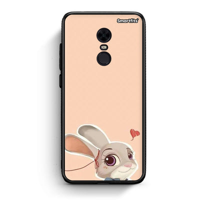 Xiaomi Redmi 5 Plus Nick Wilde And Judy Hopps Love 2 θήκη από τη Smartfits με σχέδιο στο πίσω μέρος και μαύρο περίβλημα | Smartphone case with colorful back and black bezels by Smartfits