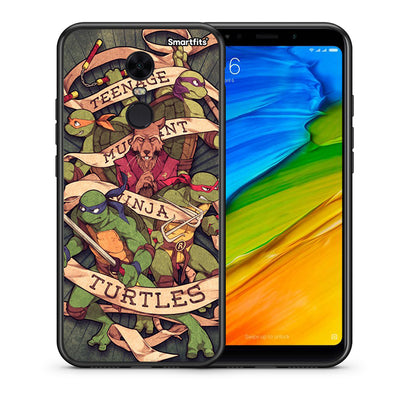 Θήκη Xiaomi Redmi 5 Plus Ninja Turtles από τη Smartfits με σχέδιο στο πίσω μέρος και μαύρο περίβλημα | Xiaomi Redmi 5 Plus Ninja Turtles case with colorful back and black bezels