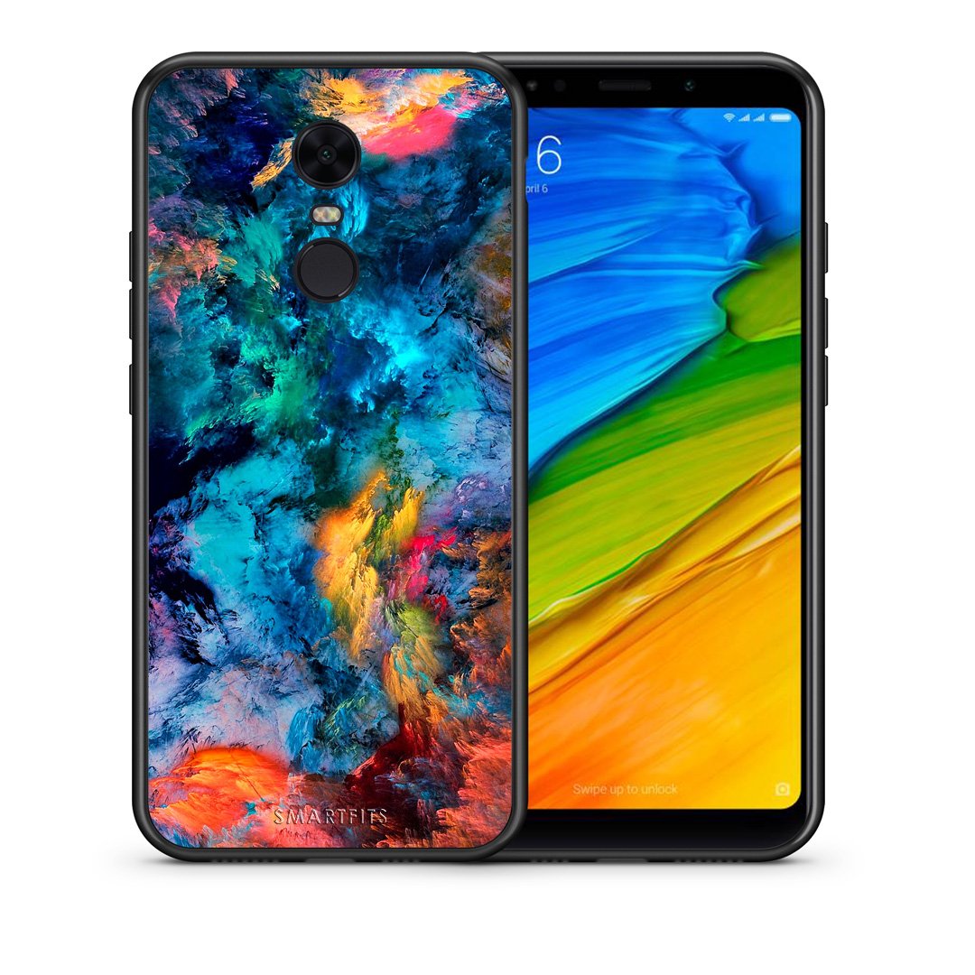 Θήκη Xiaomi Redmi 5 Plus Crayola Paint από τη Smartfits με σχέδιο στο πίσω μέρος και μαύρο περίβλημα | Xiaomi Redmi 5 Plus Crayola Paint case with colorful back and black bezels