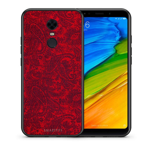 Θήκη Xiaomi Redmi 5 Plus Paisley Cashmere από τη Smartfits με σχέδιο στο πίσω μέρος και μαύρο περίβλημα | Xiaomi Redmi 5 Plus Paisley Cashmere case with colorful back and black bezels