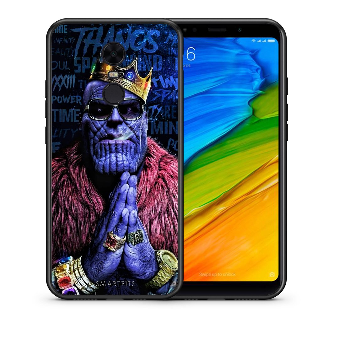 Θήκη Xiaomi Redmi 5 Plus Thanos PopArt από τη Smartfits με σχέδιο στο πίσω μέρος και μαύρο περίβλημα | Xiaomi Redmi 5 Plus Thanos PopArt case with colorful back and black bezels