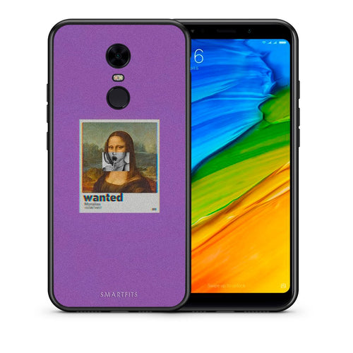 Θήκη Xiaomi Redmi 5 Plus Monalisa Popart από τη Smartfits με σχέδιο στο πίσω μέρος και μαύρο περίβλημα | Xiaomi Redmi 5 Plus Monalisa Popart case with colorful back and black bezels