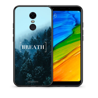 Θήκη Xiaomi Redmi 5 Plus Breath Quote από τη Smartfits με σχέδιο στο πίσω μέρος και μαύρο περίβλημα | Xiaomi Redmi 5 Plus Breath Quote case with colorful back and black bezels